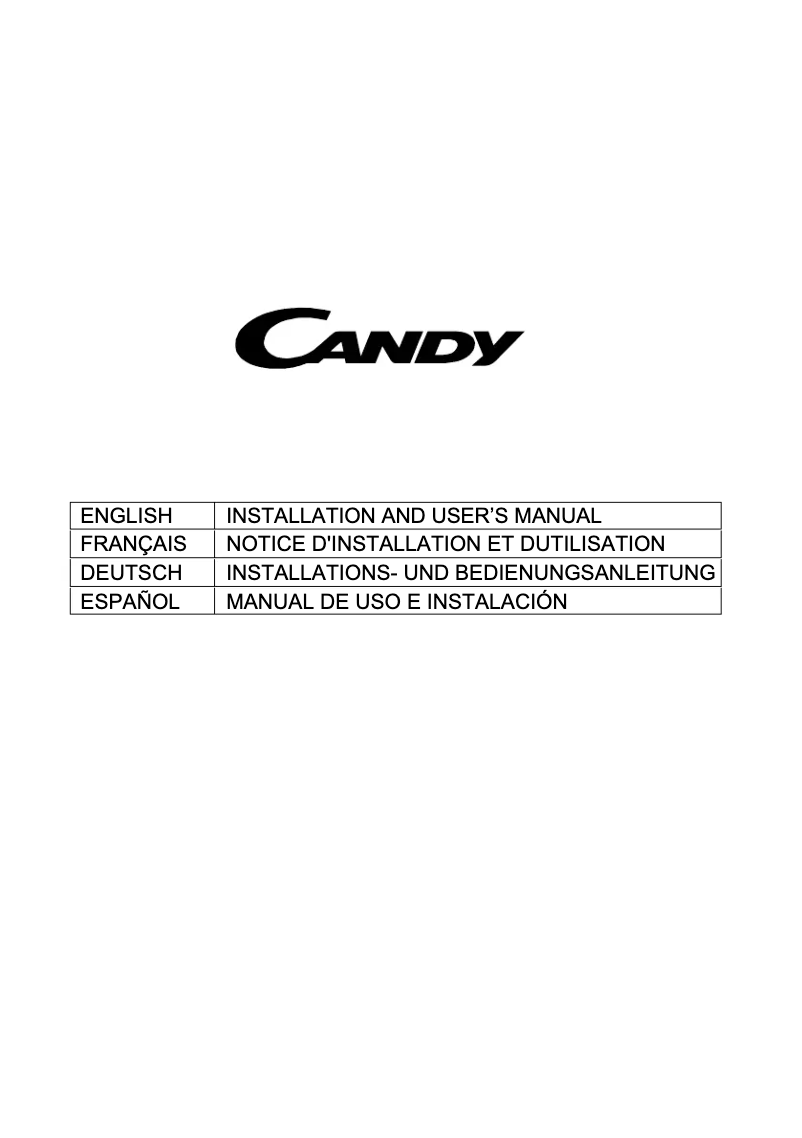 Page 1 de la notice Manuel utilisateur Candy CTS9CEXWIFI
