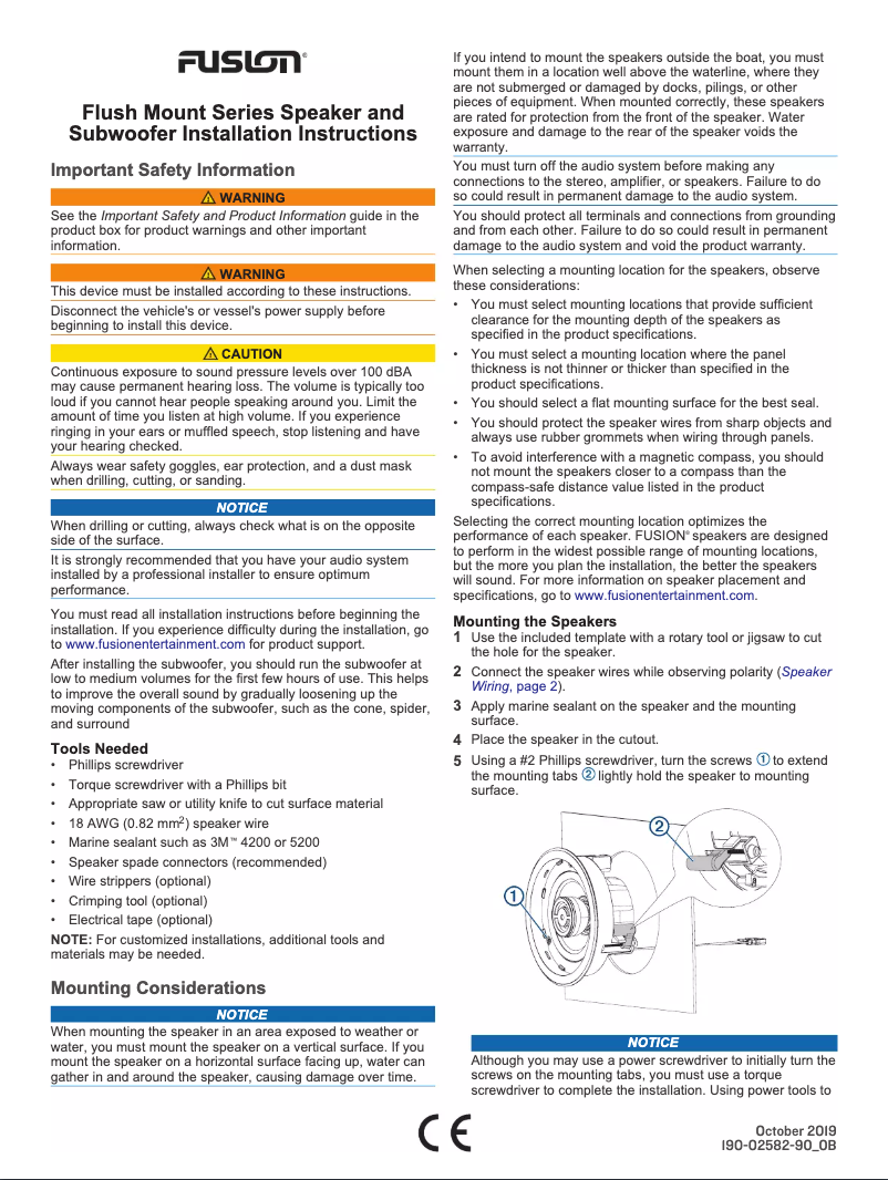 Page 1 de la notice Manuel utilisateur Fusion FM-S10RW