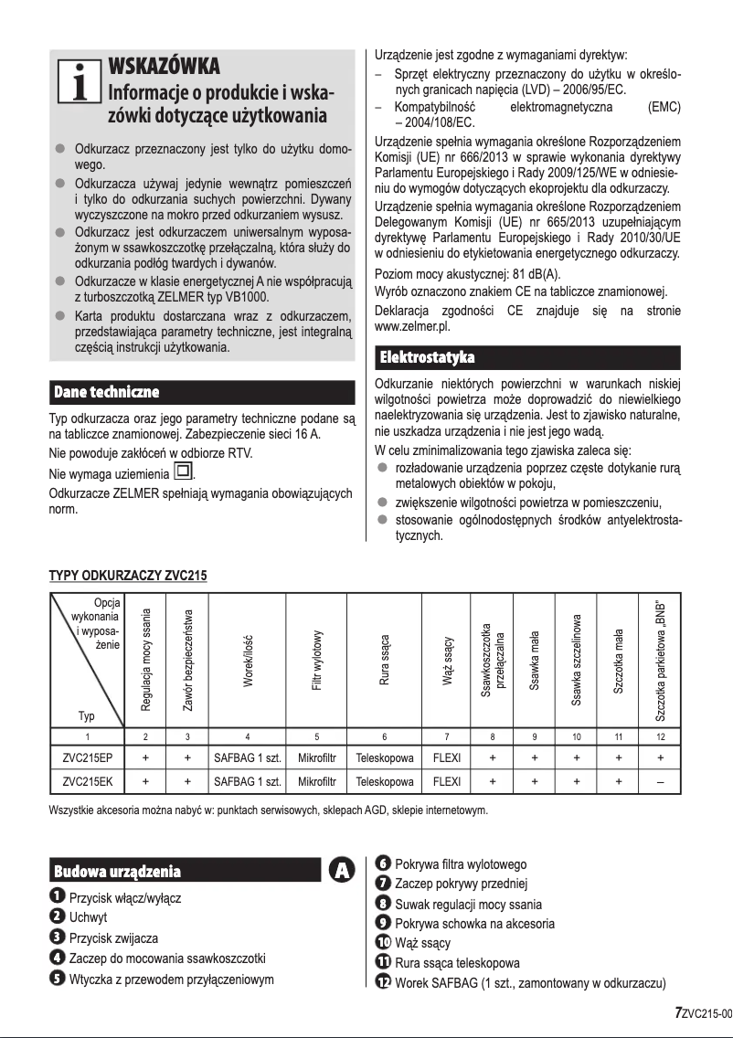 Image de la première page du manuel de l'appareil Meteor 2