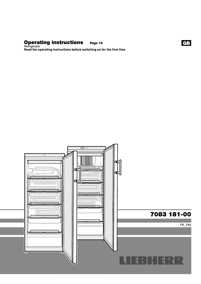 Page 1 de la notice Manuel utilisateur Liebherr FK 2642