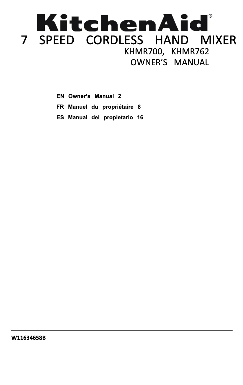 Imagen de la primera página del manual del dispositivo KHMR762