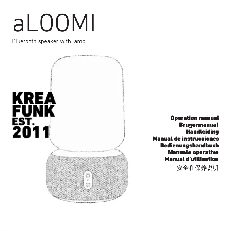 Page 1 de la notice Manuel utilisateur Kreafunk aLOOMI