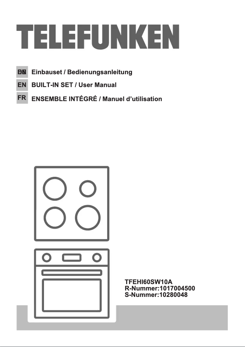 Image de la première page du manuel de l'appareil TFEHI60SW10A