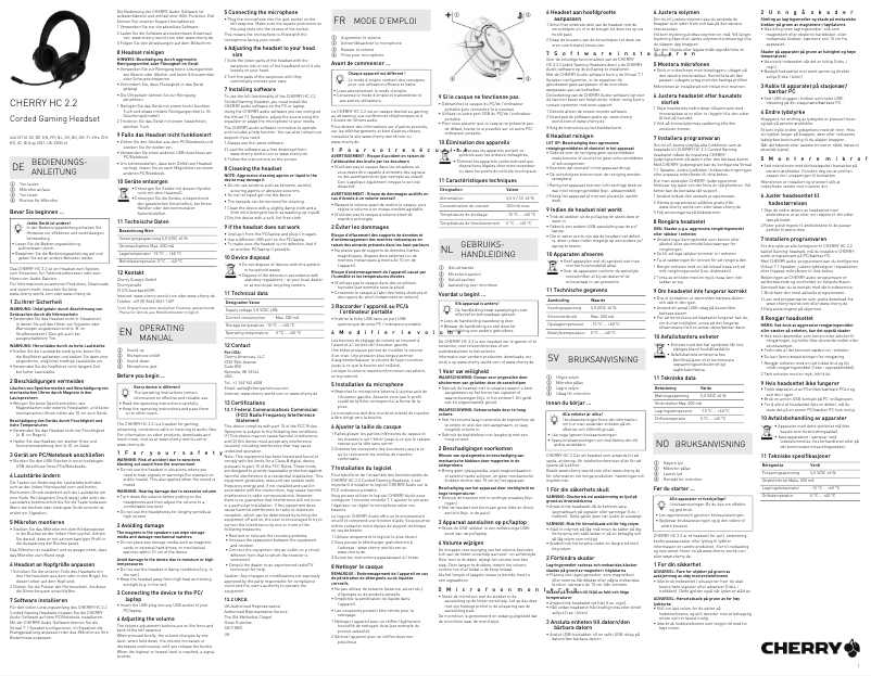 Page 1 de la notice Manuel utilisateur Cherry HC 2.2