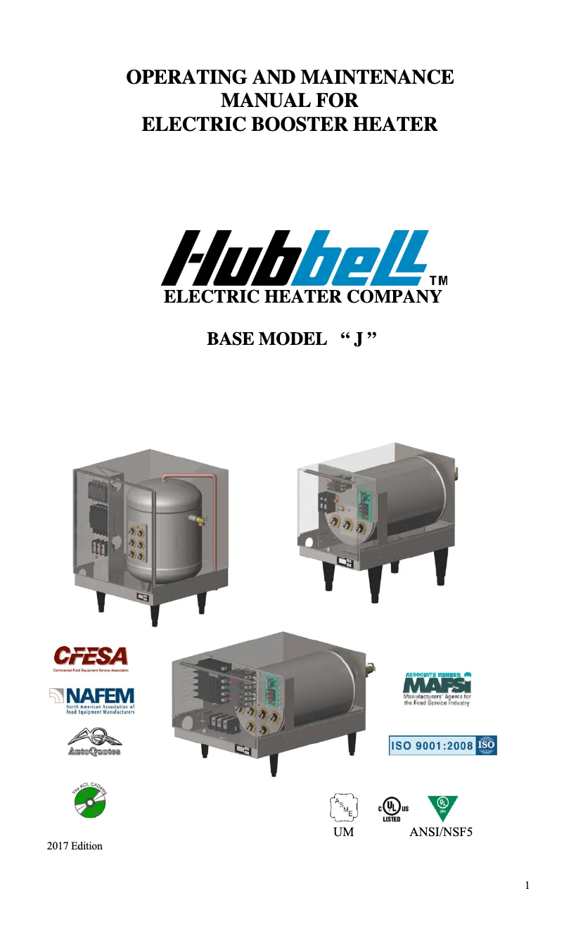 Page n°1 - Manuel utilisateur Hubbell J636T