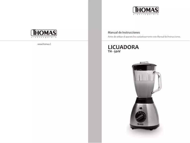 Page n°1 - Manuel utilisateur Thomas TH-501V