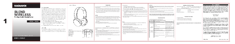 Imagen de la primera página del manual del dispositivo MBH542