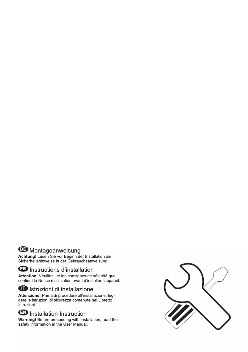 Page n°1 - Guide d'installation Electrolux IK327SAR