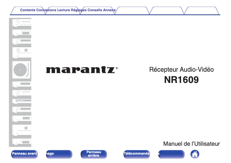 Page 1 de la notice Manuel utilisateur Marantz NR1609