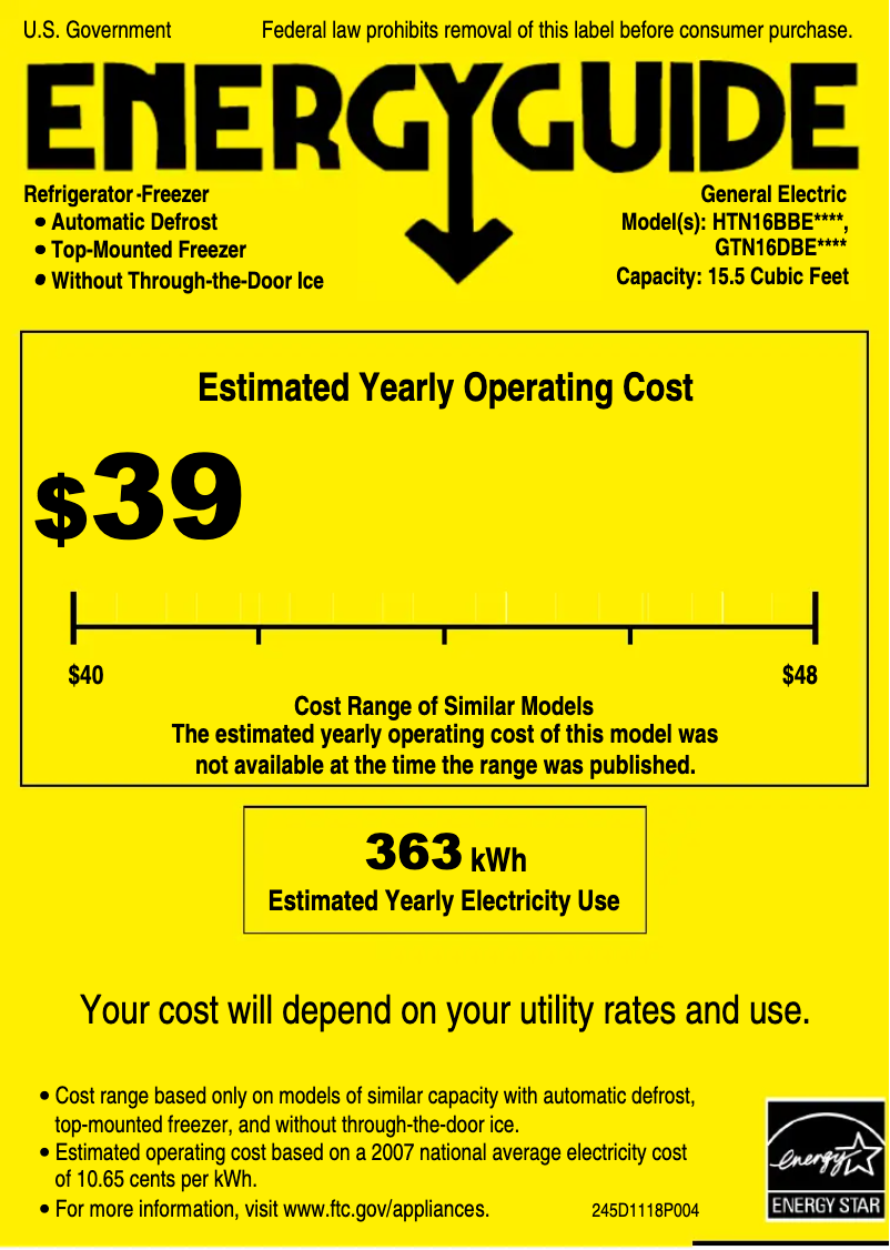 Imagen de la primera página del manual del dispositivo GTN16DBEWW