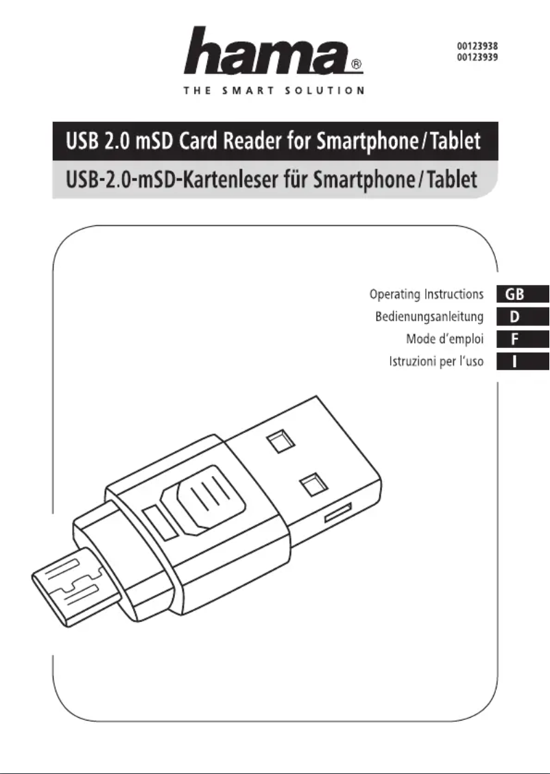 Image de la première page du manuel de l'appareil 00123938