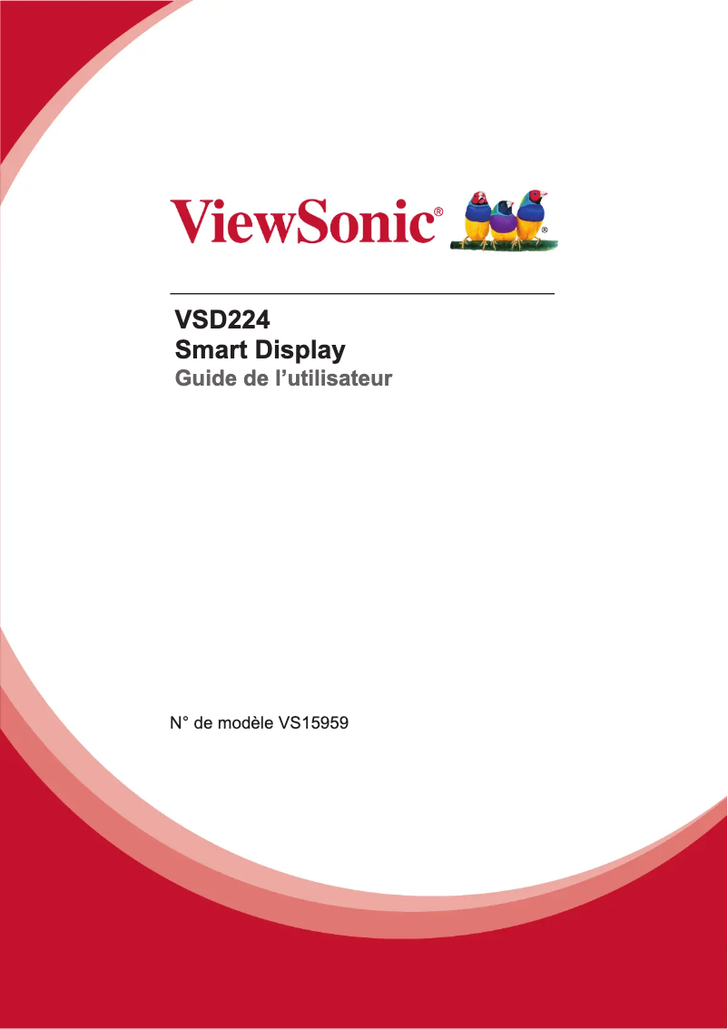 Página 1 del manual Manual de usuario Viewsonic VSD224