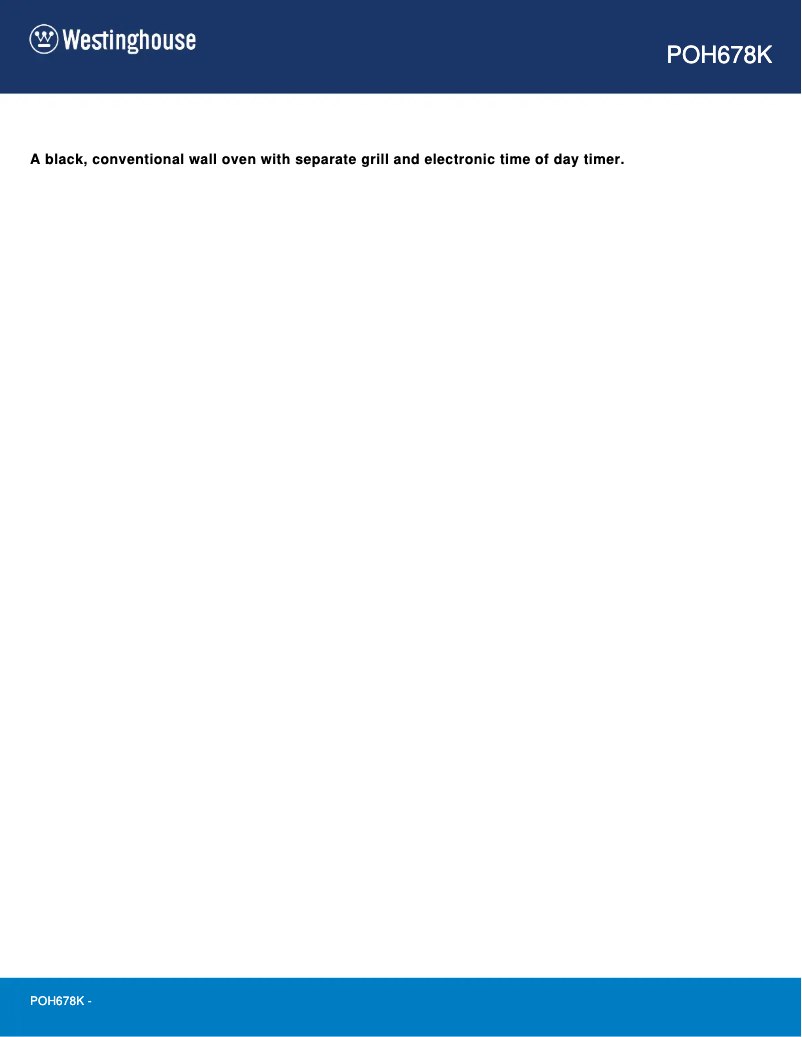 Image de la première page du manuel de l'appareil POH678K