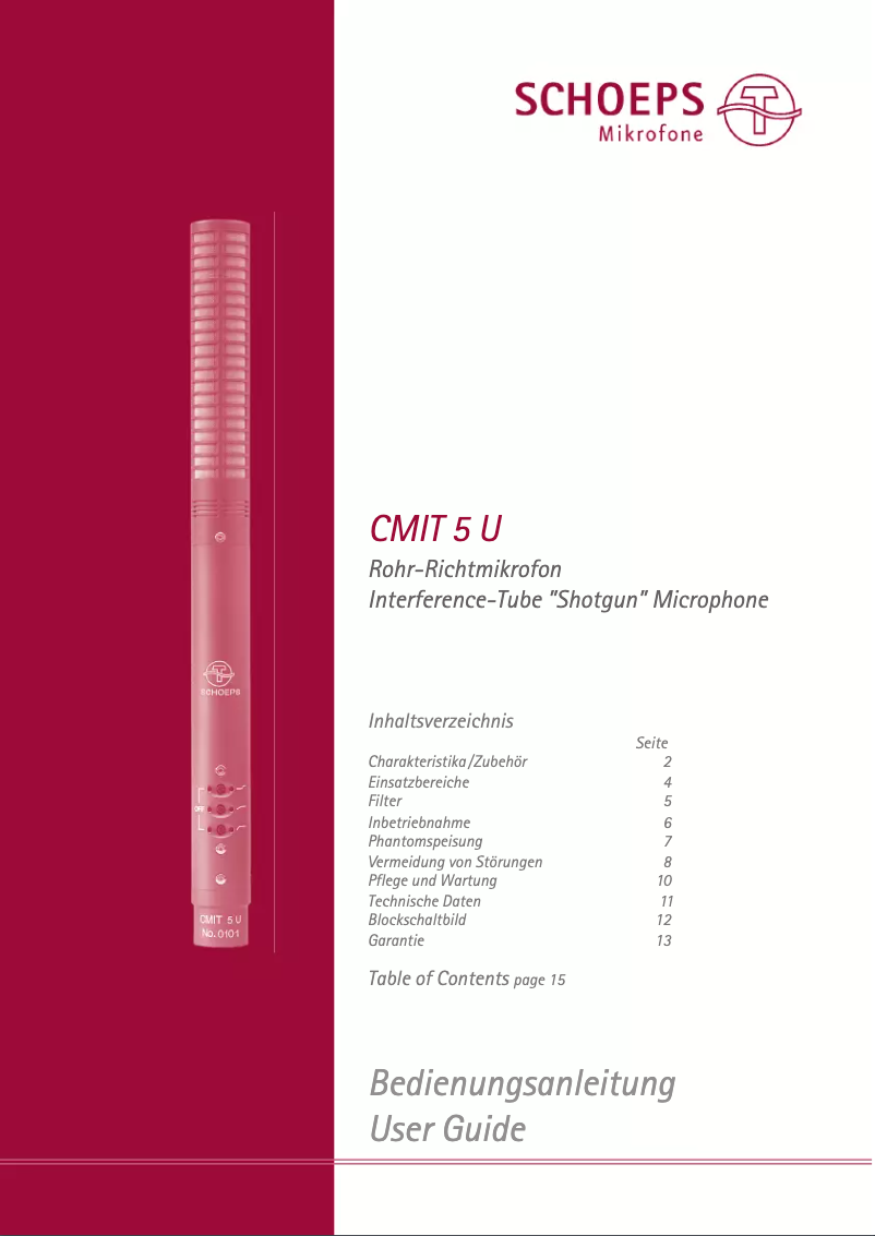 Image de la première page du manuel de l'appareil CMIT 5