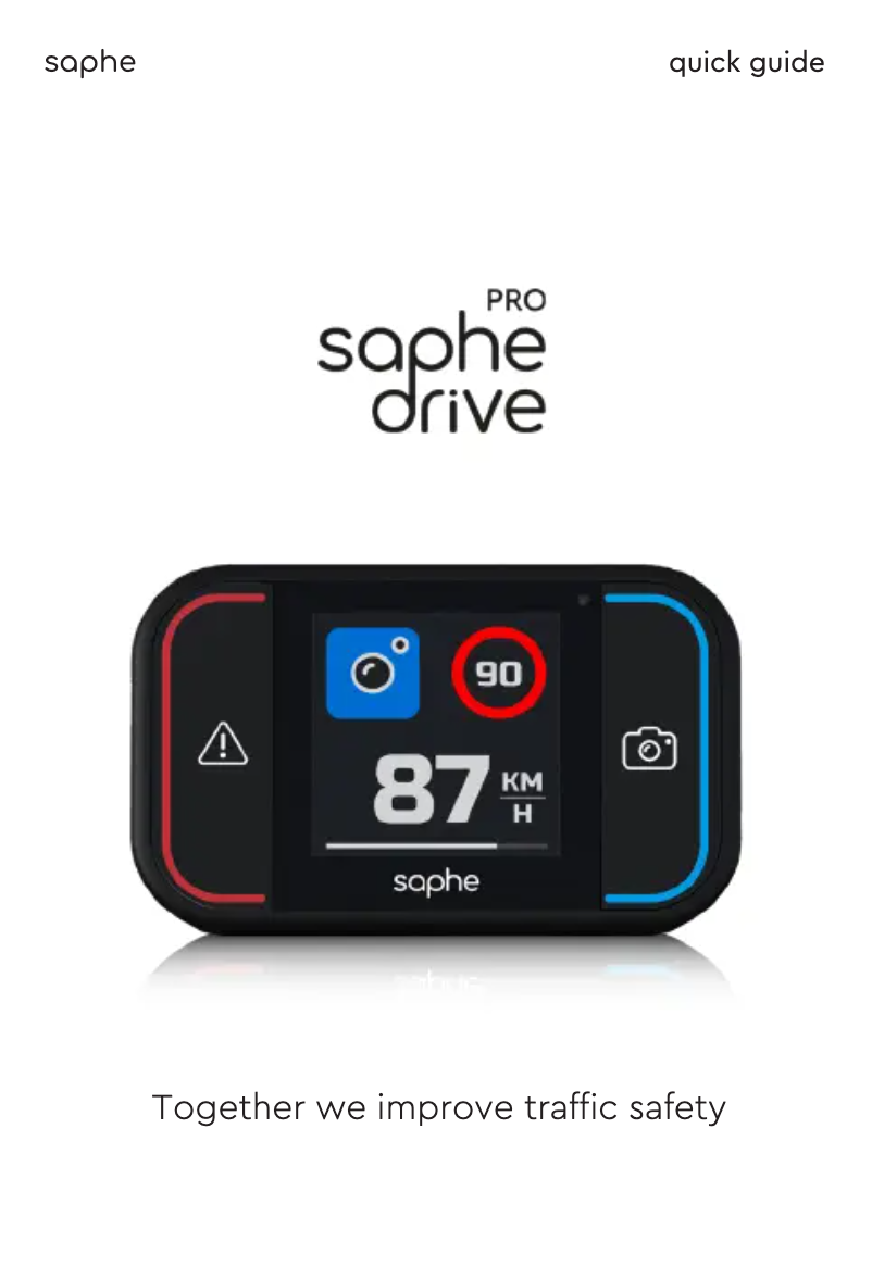 Page 1 de la notice Manuel utilisateur Saphe Drive Pro