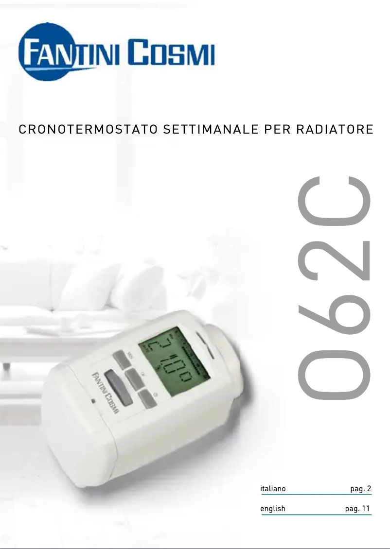 Page n°1 - Manuel utilisateur Fantini Cosmi O62C