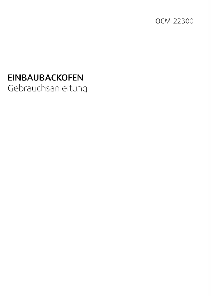 Page n°1 - Manuel utilisateur Beko OCM 22300X