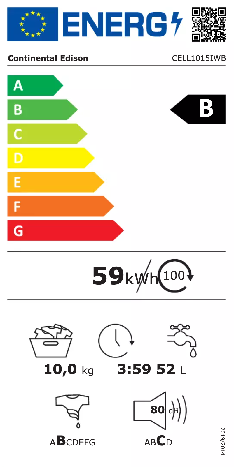 Image de la première page du manuel de l'appareil CELL1015IBB