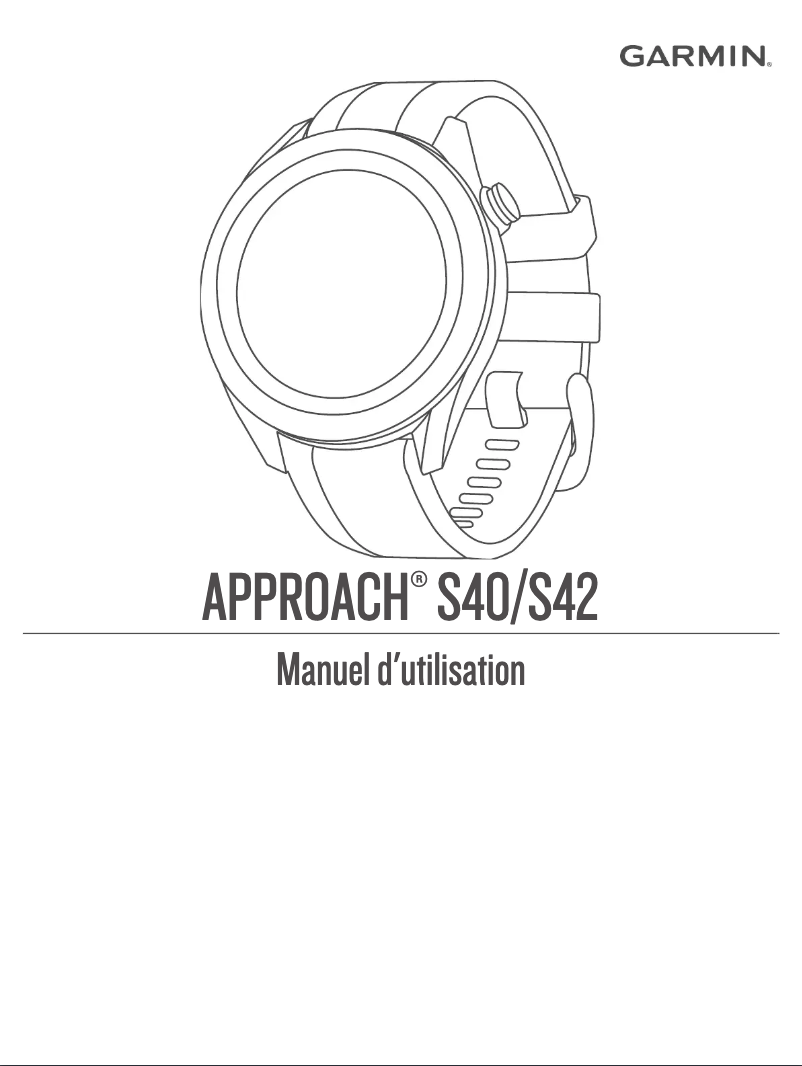 Page 1 de la notice Manuel utilisateur Garmin Approach S42