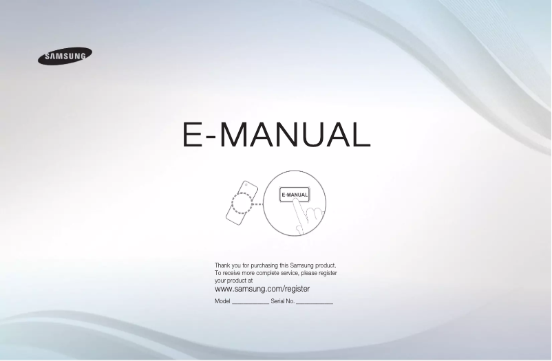 Image de la première page du manuel de l'appareil UA48H8000AW