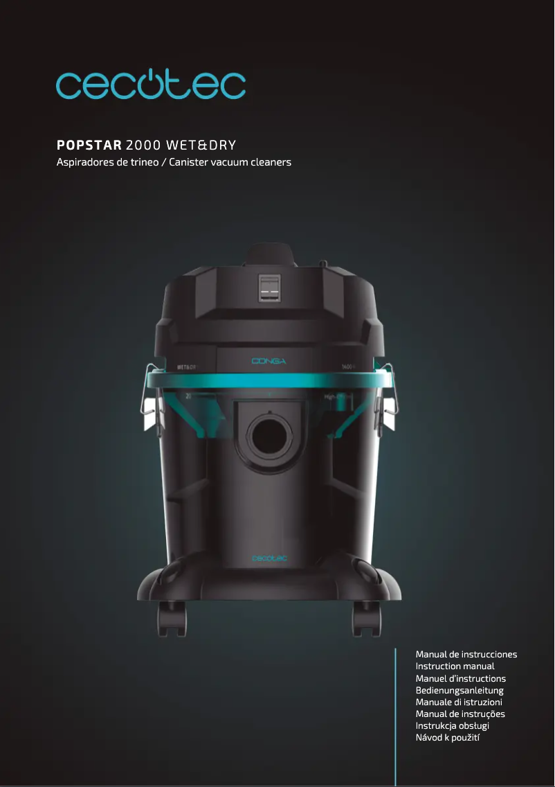 Page n°1 - Manuel utilisateur Cecotec Conga Popstar 2000 Wet&Dry