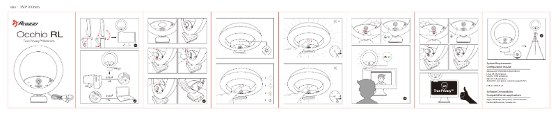 Page 1 de la notice Manuel utilisateur Arozzi Occhio RL