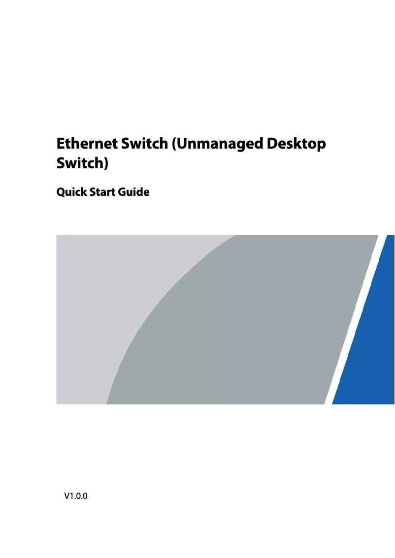 Page 1 de la notice Guide de démarrage rapide Dahua Technology PFS3016-16GT-M