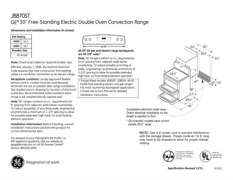 Image de la première page du manuel de l'appareil JB870STSS
