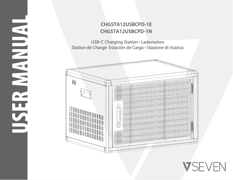 Imagen de la primera página del manual del dispositivo CHGSTA12USBCPD