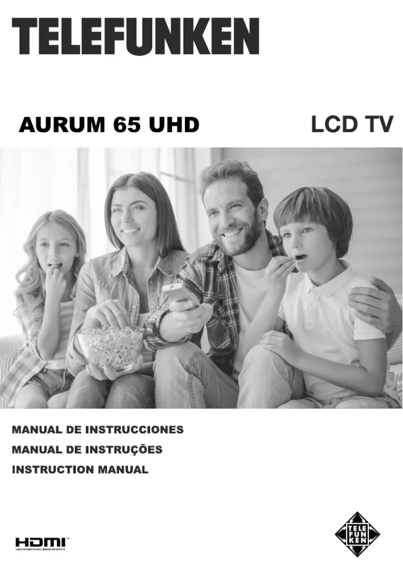 Image de la première page du manuel de l'appareil AURUM65UHD