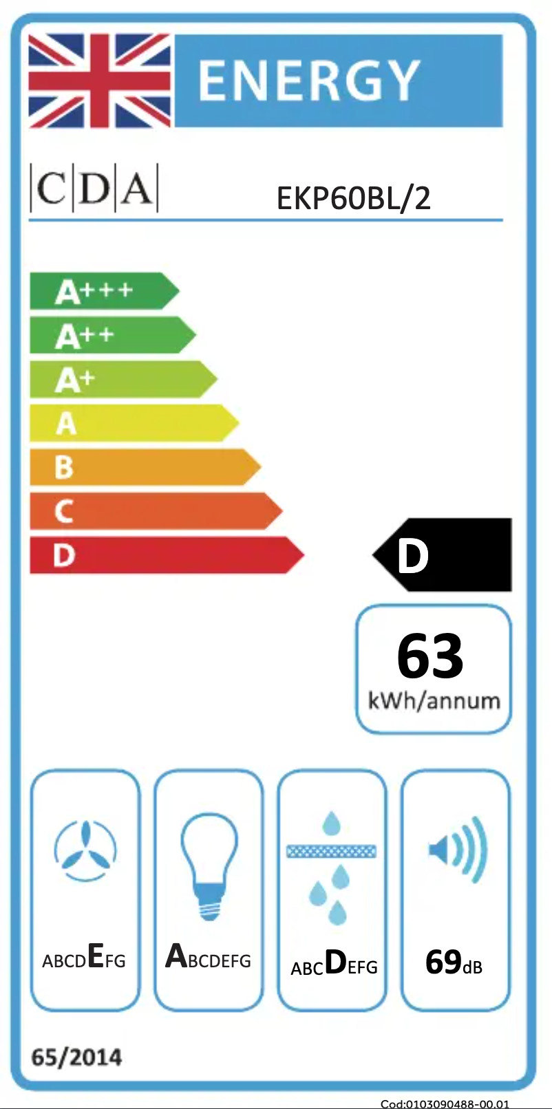 Image de la première page du manuel de l'appareil EKP60BL