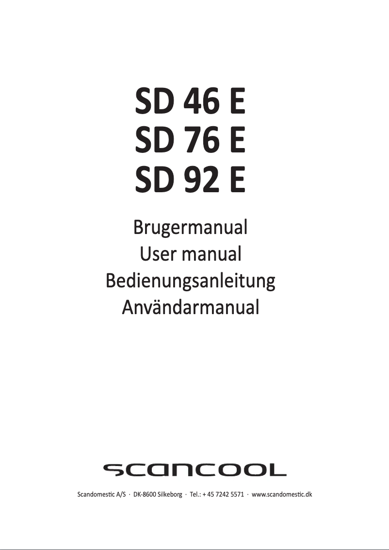 Image de la première page du manuel de l'appareil SD 92 E