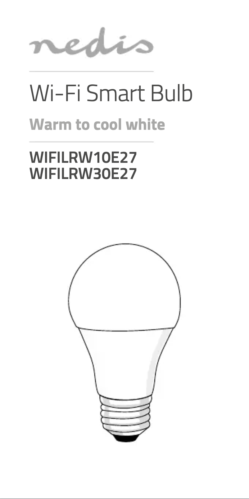 Image de la première page du manuel de l'appareil WIFILRW30E27