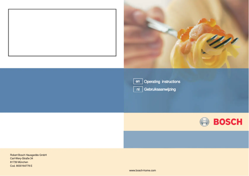 Page 1 de la notice Mode d'emploi Bosch PCS775B20N