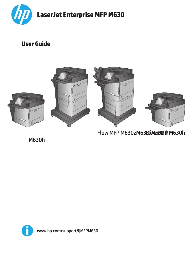 Página 1 del manual Manual de usuario HP LaserJet M630f