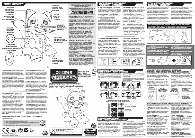 Page n°1 - Manuel utilisateur Spin Master Zoomer Meowzies