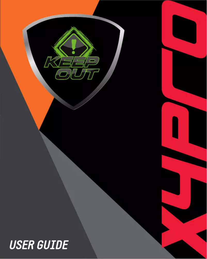 Page 1 de la notice Manuel utilisateur KeepOut X4Pro