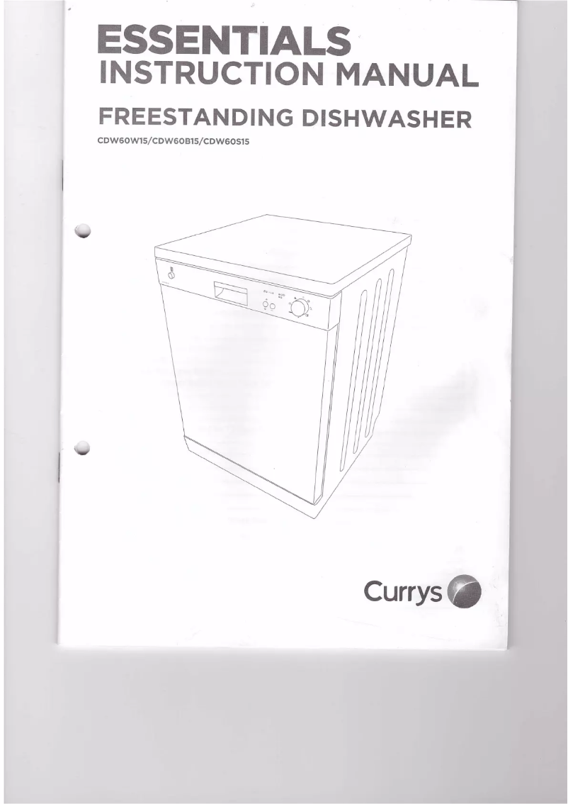 Page 1 de la notice Manuel utilisateur Currys Essentials CDW60S15