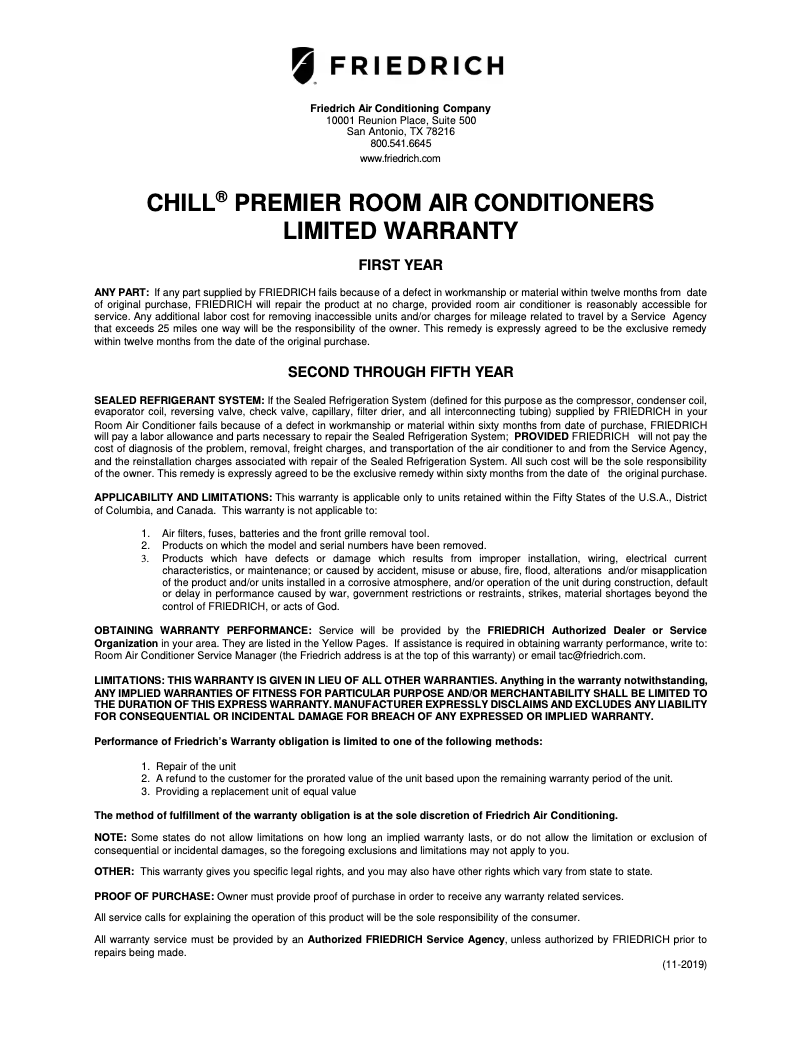 Image de la première page du manuel de l'appareil CEW12B33A