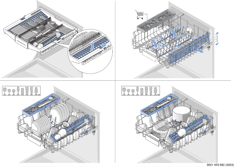 Page 1 de la notice Label énergétique Bosch SBT8ZD801A