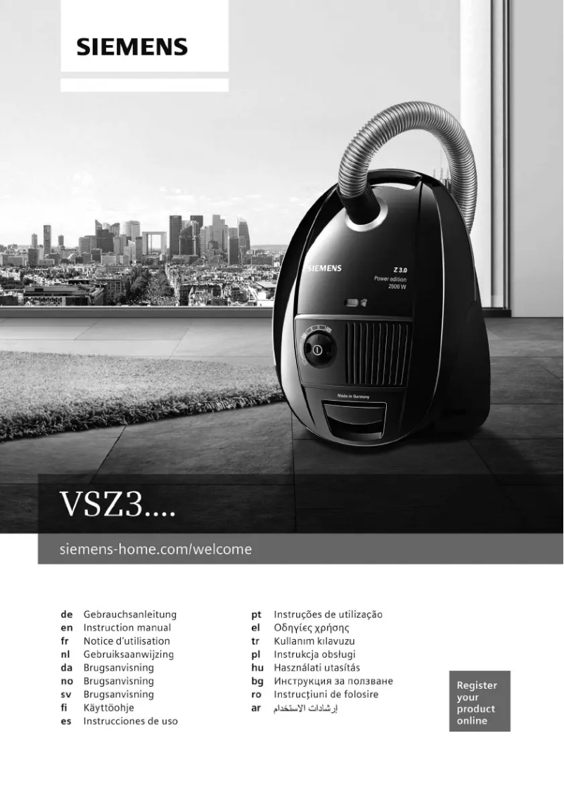 Image de la première page du manuel de l'appareil VSZ3XTRM11