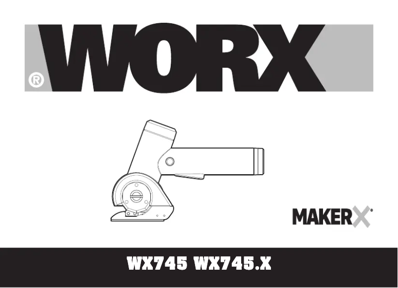 Page n°1 - Manuel utilisateur Worx MakerX WX745.9