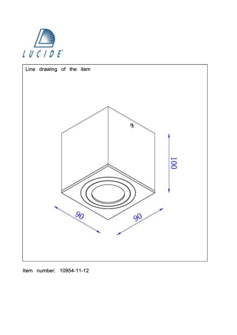Page n°1 - Manuel utilisateur Lucide Cos