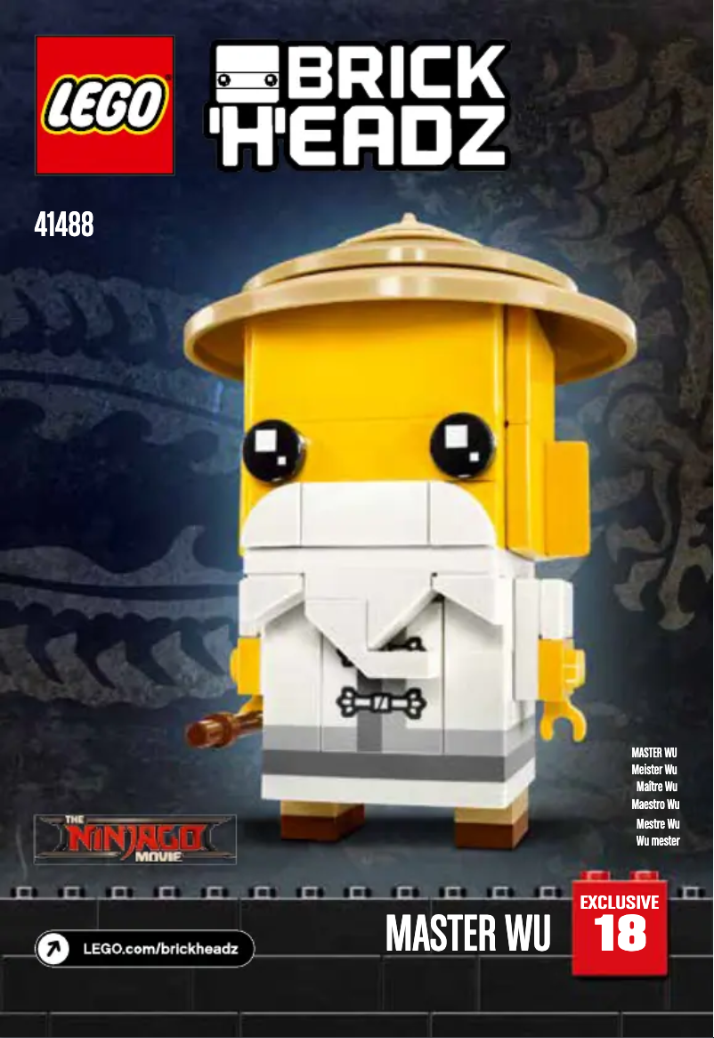 Page 1 de la notice Manuel utilisateur Lego Brickheadz 41488