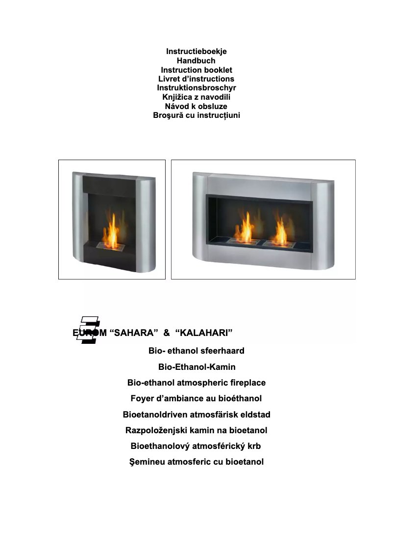 Image de la première page du manuel de l'appareil Kalahari