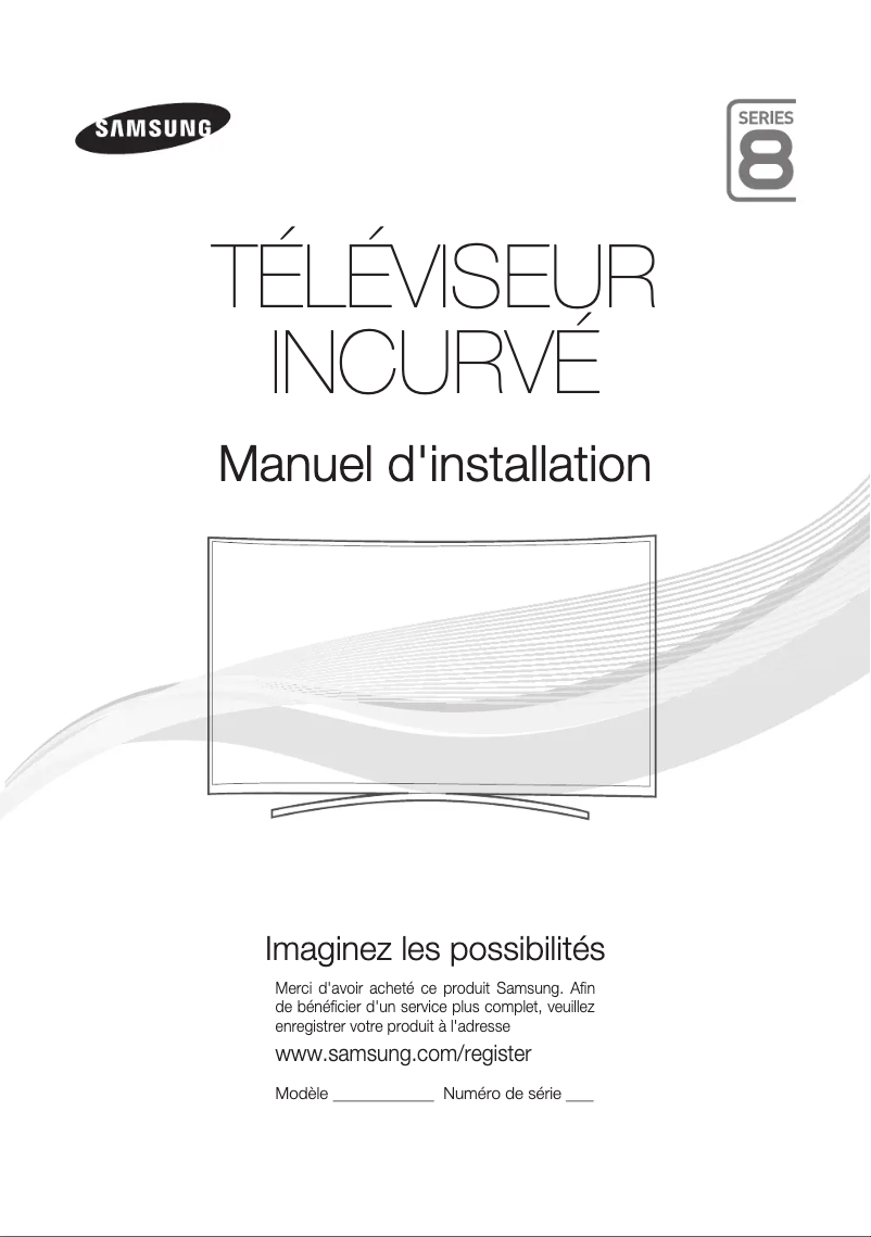 Page 1 de la notice Manuel utilisateur Samsung HG55EC890VB