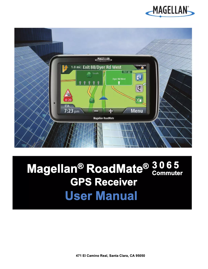 Page n°1 - Manuel utilisateur Magellan RoadMate 3065 Commuter