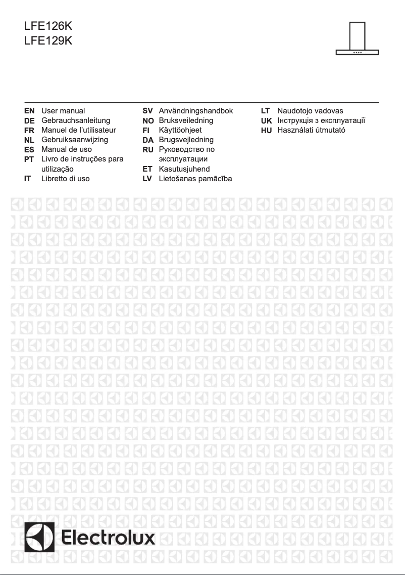 Page 1 de la notice Manuel utilisateur Electrolux LFE129K