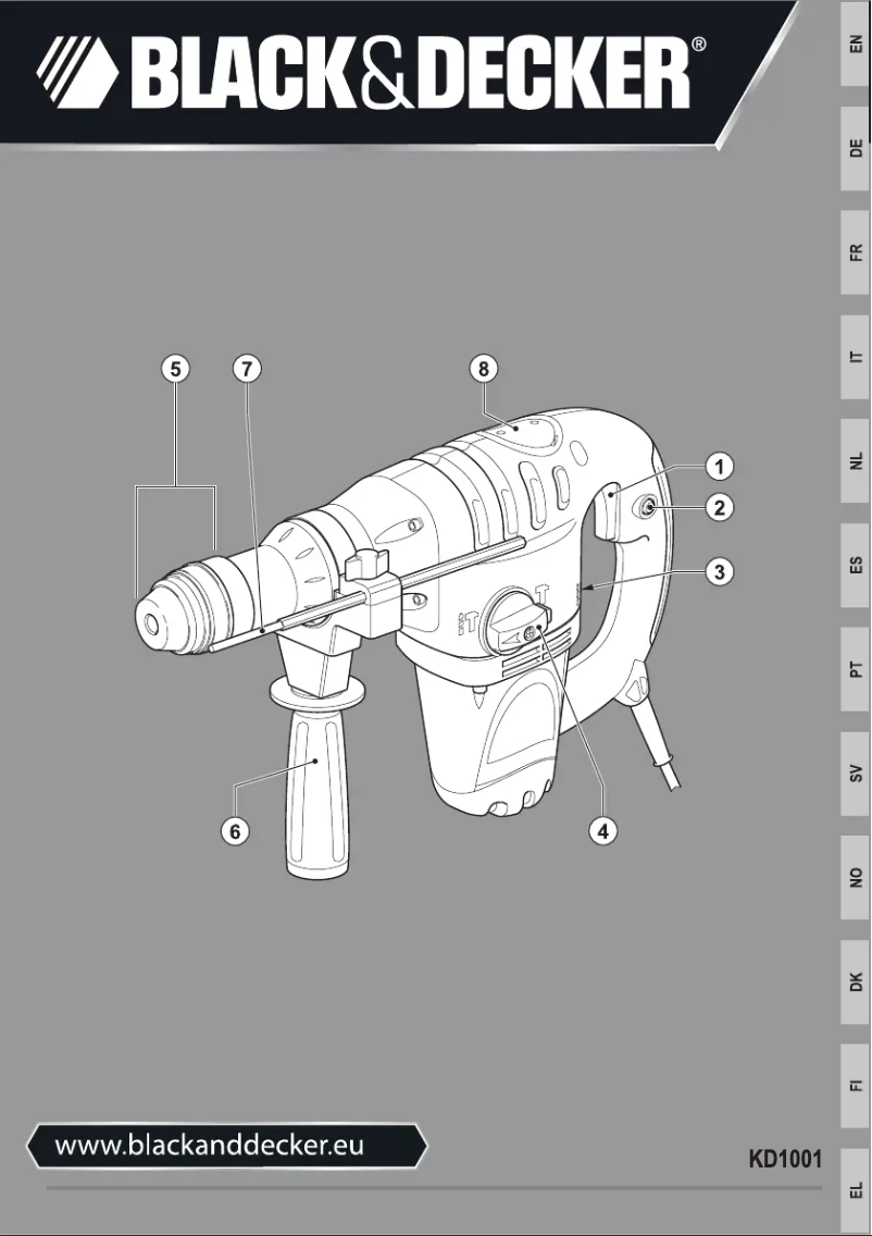 Image de la première page du manuel de l'appareil KD1001