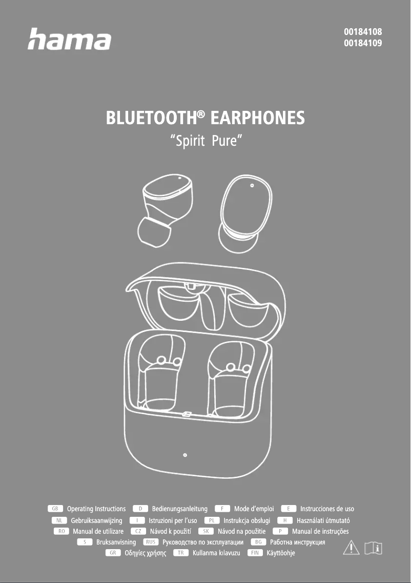 Page 1 de la notice Manuel utilisateur Hama Spirit Pure